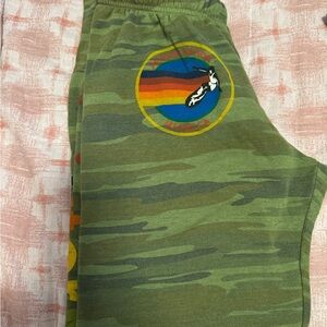 Aviator Nation Green camo sweatpants